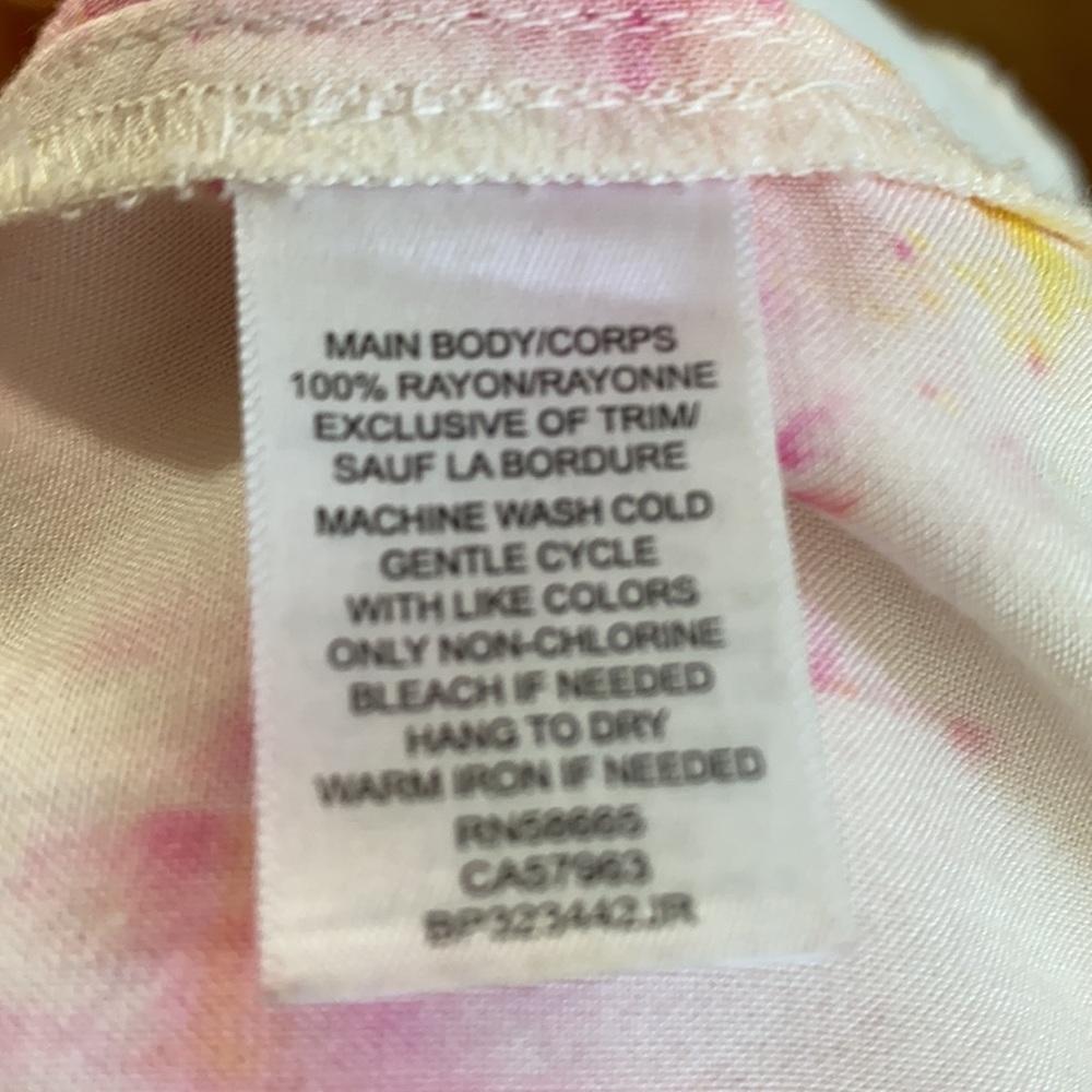 Custom tie dyed sleeveless top Size L - Picture 6 of 6